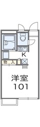 レオパレスアドミラクレールの物件間取画像